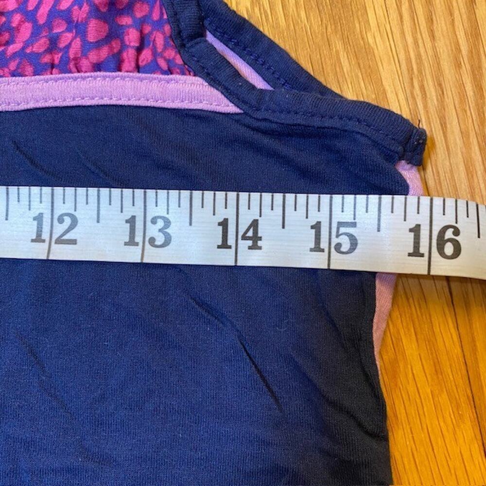 Plains and Prints Womens Size 6 Blue Purple Tank Top Shirt Cotton Polyester - Picture 6 of 8